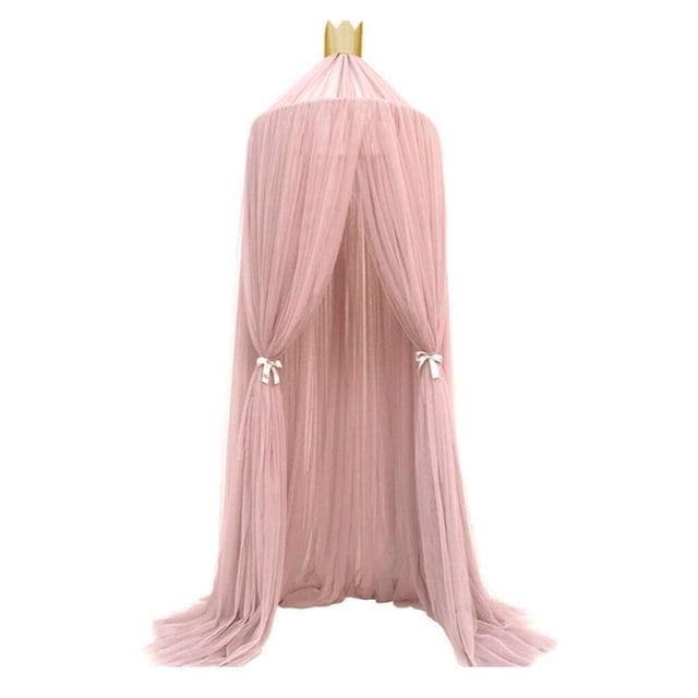 Mosquitero Para Cuna De Bebé Suave Y Transpirable Para Habitación De Niños Con Gancho Colgante Gris Rosa 60 X 240 Cm