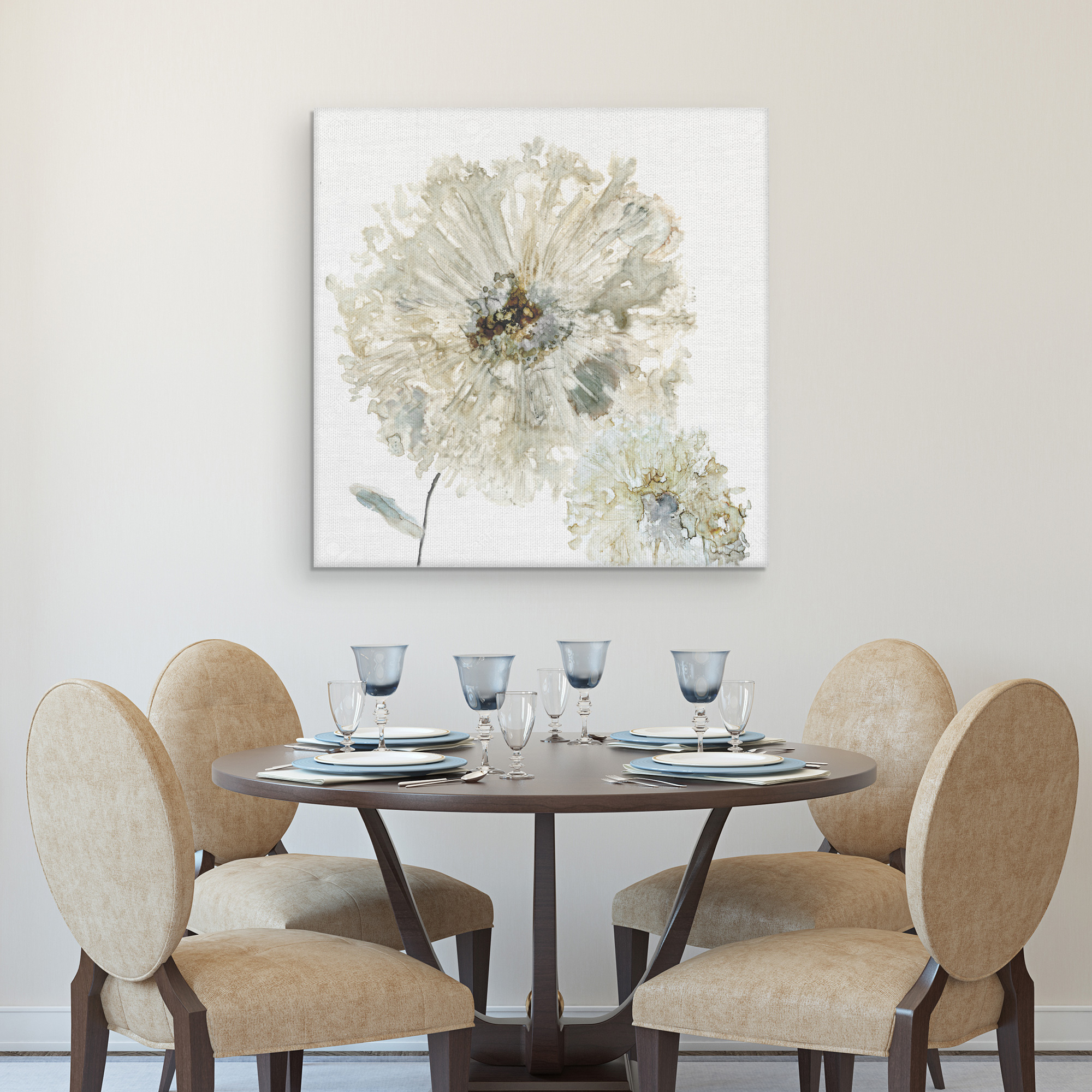 Masterpiece Art Gallery Ivory Spring II Flower by Carol Robinson Canvas Art Print 30" x 30"