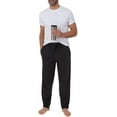 thumbnail image 5 of Fruit of the Loom Men's Extended Sizes Jersey Knit Sleep Pant, Black/Navy 2-pack, 5X Plus, 5 of 8