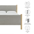 thumbnail image 4 of Platform Bed Frame, Full, Gray, Fabric, Hotel Bedroom, Modern Contemporary, HB38183, 4 of 4