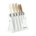 thumbnail image 1 of Farberware 6 PC Acrylic Stand Knife Set Beige Ombre, 1 of 11