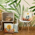 thumbnail image 5 of Mid Century Modern Pillow Covers Set of 4 18x18 Art linens Cotton Boho Decor Cute Plants Contemporary Aesthetic Abstract Pillows Accents Outdoor Farmhouse Sofa Couch Cases Decorations, 5 of 5