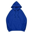 thumbnail image 5 of Resicozy Oversized Hoodies for Women 2025 Cute Hoodie Plus Size Plain Basic Soft Sweatshirts Tops Fall Winter Trendy Tops with Pocket Blue 4XL, 5 of 5