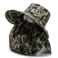 thumbnail image 4 of Sombrero de camuflaje de verano para el sol, protección solar para exteriores, protector solar, sombrero de pesca, sombrero de hombro para hombre, sombrero de sol transpirable, sombrero de montañismo, 4 of 5