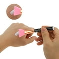 thumbnail image 3 of Unique Bargains 1 Pc Lightweight Marble Facial Mask Brush Pink Black Gold Tone, 3 of 5