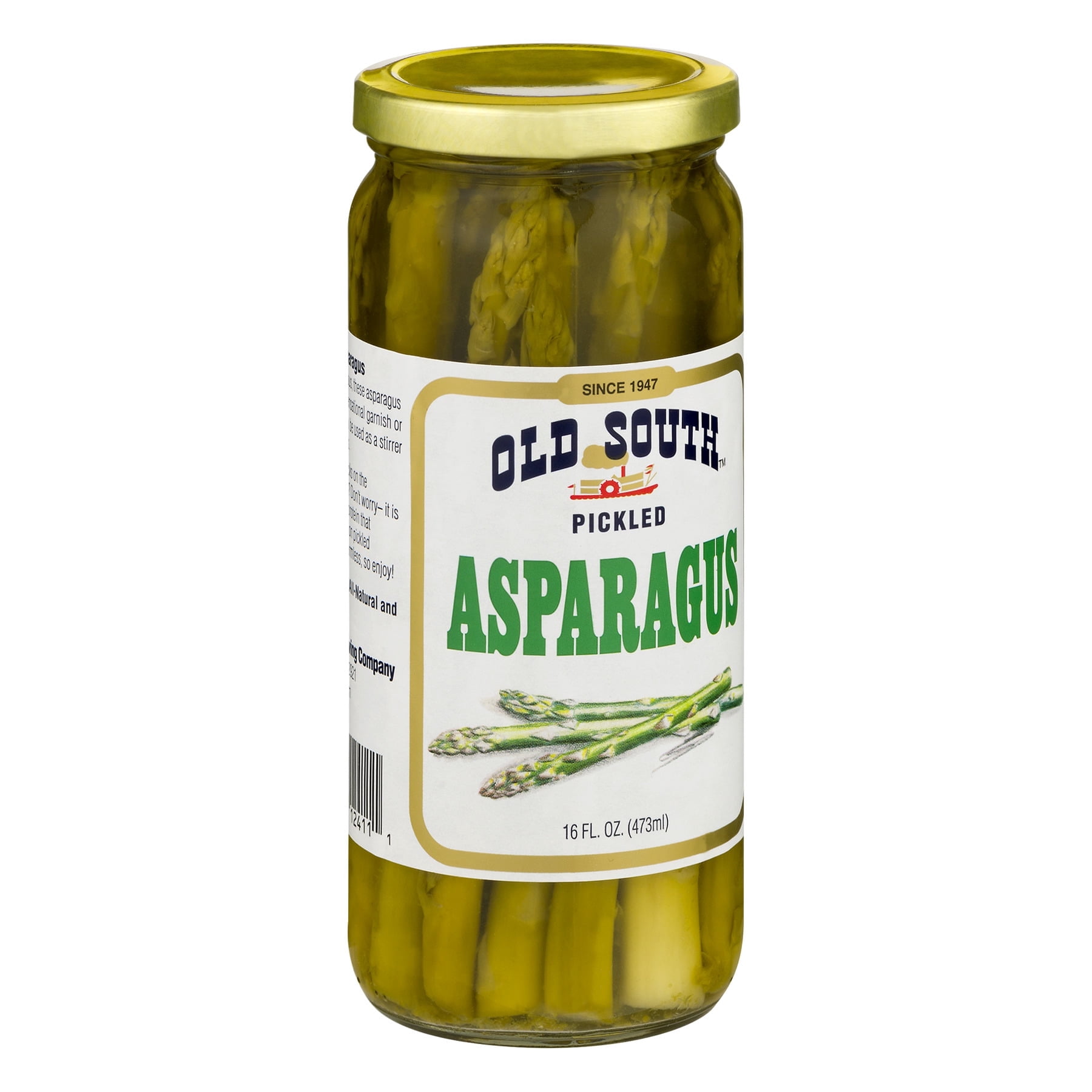 Old South Apparel Pickled Asparagus Spears, Shelf-Stable, 16 oz Jar