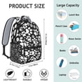 thumbnail image 6 of Black Paw Backpack for School,Cute School Bag,Schoolbag with Adjustable Shoulder Straps & Padded Back,15.3"x11"x6.7", 6 of 6