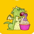 thumbnail image 4 of Inktastic Dragon Cupcake 1st Birthday Boys or Girls Baby Bib, 4 of 4