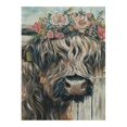 thumbnail image 3 of BCIIG Long Haired Cow Flower Crown Folk Art Wooden Jigsaw Puzzle Vertical Style Wooden Gift for Family Friends 500PCS, 3 of 8