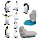 thumbnail image 5 of Minifiguras de pingüino Linaichen x10, linda decoración de micropaisaje de resina, 5 of 7