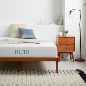 The Dream Collection By Lucid 10 Inch Gel Memory Foam Mattress And Elevate Adjustable Bed Base Bundle