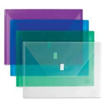 Hook & Loop Closure Poly Envelopes, Clear