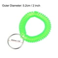 thumbnail image 2 of Unique Bargains Porte-Clés en Plastique Extensible avec Spirale, Vert Clair 6 Pack, 2 of 5