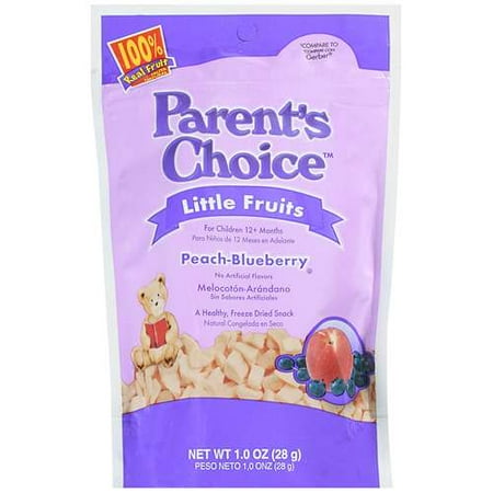 Parent's Choice: Peach-Blueberry Little Fruits, 1 oz
