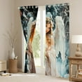 thumbnail image 3 of Feelyou Dreamy Western Angel Blackout Curtains Set of 2 (52x84 Each), Festival Christmas Window Curtains, Teens Boys Girls Kids Curtains and Drapes, Living Room Curtains Decor, 3 of 6