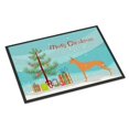 thumbnail image 1 of Alfombrilla para interior o exterior Caroline's Treasures Pharaoh Hound Merry Christmas Tree 18x27 BB2906MAT 18 x 27 Multicolor Caroline's Treasures BB2906MAT, 1 of 1