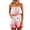 a-2Multicolour11, variant on Womens Strapless Tube Ruffle Overlay Gradient Floral Print Elastic Cinched Waist Relax Fit Short Romper Lightweight Flowy Summer Boho Sleeveless Jumpsuit For Ladies XXL