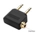 thumbnail image 4 of Adaptador de audio Conector de audio para auriculares Jack de 3,5 mm para auriculares de viaje en avión FLhrweasw El nuevo, 4 of 6