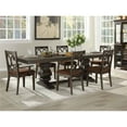 thumbnail image 3 of Traditional Design Espresso Dining Room Set Of 6 Chair Padded Seat Tapered Legs, 3 of 3