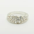 thumbnail image 5 of LBG British Made 10k White Gold Cubic Zirconia Womens Anniversary Ring - 33 size options - Size 9, 5 of 7