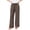 72# Coffee, variant on Cotton Linen Pants for Women 2026 Summer Gauze Flowy Pants Drawstring High Waisted Wide Leg Trousers Beach Vacation Clothes 27"/28"/29" Khaki 2XL