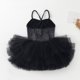 thumbnail image 5 of Vestido de Verano Casual Color Sólido de las Niñas Suspender sin Mangas Traje de Baile de Malla Vestido de Práctica para Bebé Vestido de Verano Largo de 0-24 Meses, 5 of 6