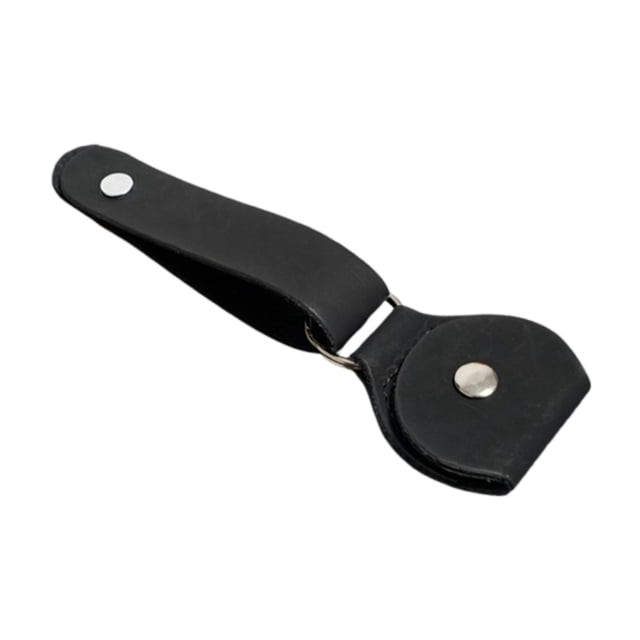 Correa para clavijero de guitarra con estuche organizador de púas y adaptador resistente para clavijero. Negro