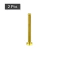 thumbnail image 3 of Unique Bargains Brass Hex Bolts, 1/4-20x2-1/4' 2 Pack Fully Thread Grade 4.8 Machine Screws, 3 of 4