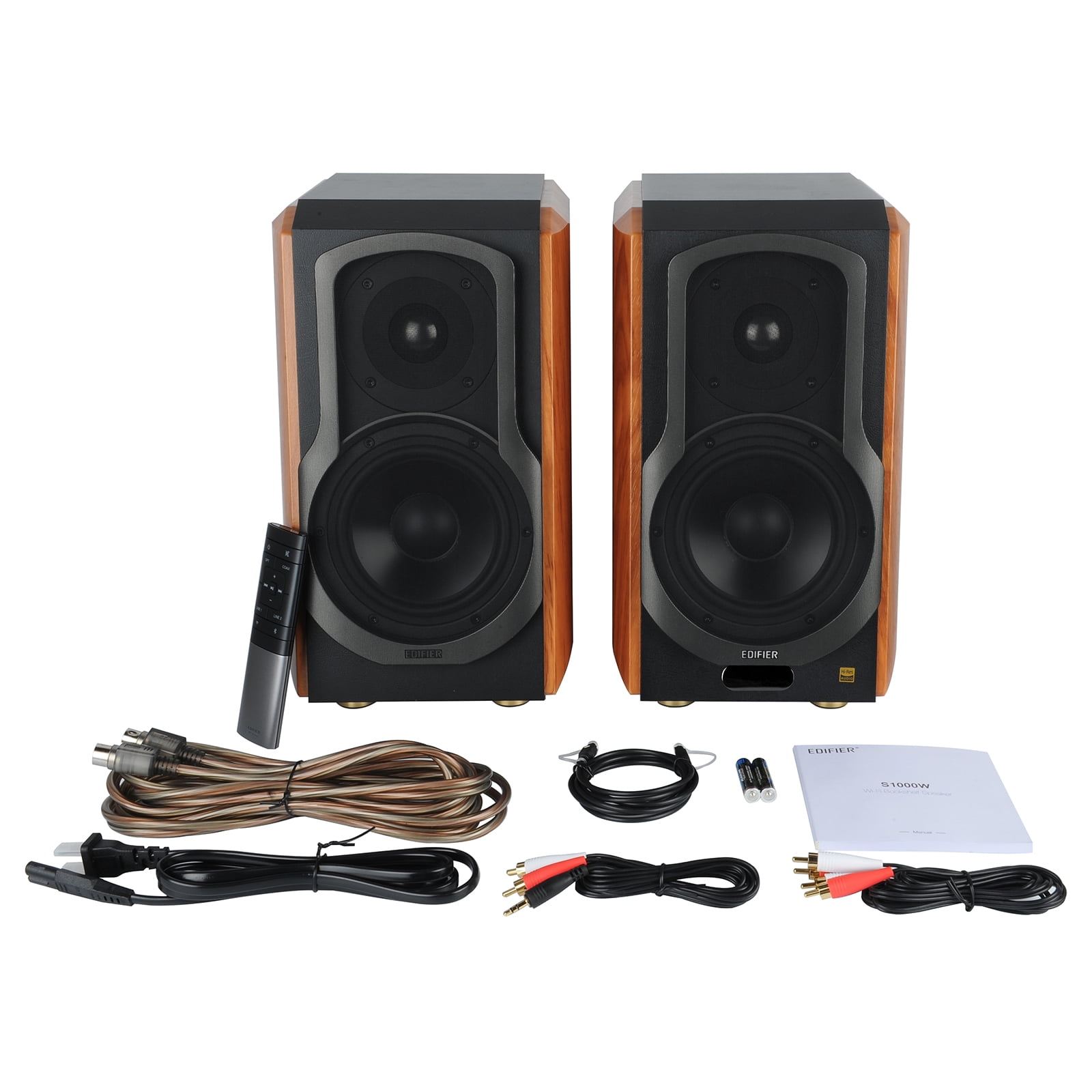 Restored Edifier S1000W WiFi Audiophile Active Bookshelf 2.0 Speakers - Pair (Refurbished)