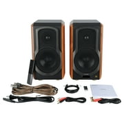 Edifier S1000W 120W Wireless Bluetooth Surround Sound Speakers, Wood, 2 Count