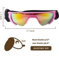 thumbnail image 2 of Dog Goggles, Eye Protection (New Version) Sunglasses Waterproof Windproof UV Protection for Medium Dogs (Pink), 2 of 7