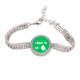thumbnail image 1 of Comer panqueques deseo vida Pulsera de tobillera de cadena de tenis, joyería de diamantes, 1 of 3