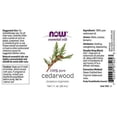 thumbnail image 2 of NOW Cedarwood Essential Aromatherapy Oil Warm Woodsy Balsamic Aroma 1 Fl oz (Pack of 2), 2 of 3