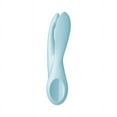 thumbnail image 5 of Satisfyer Threesome 1 Lay-On Vibrator - Powerful Vibrating Clitoral and Labia Stimulator, Personal Massager, Sex Toys for Women - Waterproof, Rechargable (Blue), 5 of 6