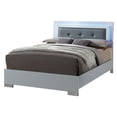 thumbnail image 3 of Furniture of America Acrysta Panel Bed, Queen, Glossy White, 3 of 10