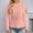 C-Pink155, variant on JIAYUE Knitwear For Women Solid Color Long Sleeve Crew Neck Slim Peplum Hem Sweater with Eyelet Detailing Pullover For Ladies Stylish Dailywear