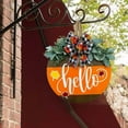 thumbnail image 2 of EUDIDV Thanksgiving Home Decor Thanksgiving Three Small Maple Leaf Doors Bow Doors Hanging Wooden Crafts Festive Supplies, 2 of 6