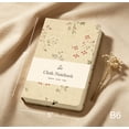 thumbnail image 5 of ipoul Floral Journal, Linen Notebook, Hardcover, Lined & Unlined Sketchbook, Smal, 5x7, Lay Flat, B6, Apricot, 5 of 8