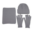 thumbnail image 3 of Winter Beanie Hat for Women Unisex Scarf Hat Gloves Set for Winter, 3 of 3