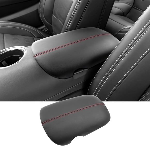 Funda de consola central Coleya 2024-2026 Mustang Red Leather