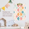 thumbnail image 4 of FORMRS Acrylic Clipboard with Low Profile Clip Standard A4 Letter Size, 12.5" x 9", Pink Abstract Pattern, 4 of 8
