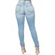 thumbnail image 4 of Womens Classic High Waisted Skinny Stretch Butt Lifting Jeans Slim Fit Denim Pants, 4 of 5