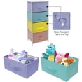 thumbnail image 3 of Sorbus Nightstand with 4 Drawers- White Frame, Pastel Drawers, 3 of 6