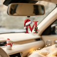 thumbnail image 7 of Qjidjing 1Pc Christmas Initial Letter Ornaments, Acrylic Personalized Letter Hanging Pendants, DIY Trimmings, for Xmas Tree, Winter Holiday Gifts, 7 of 7