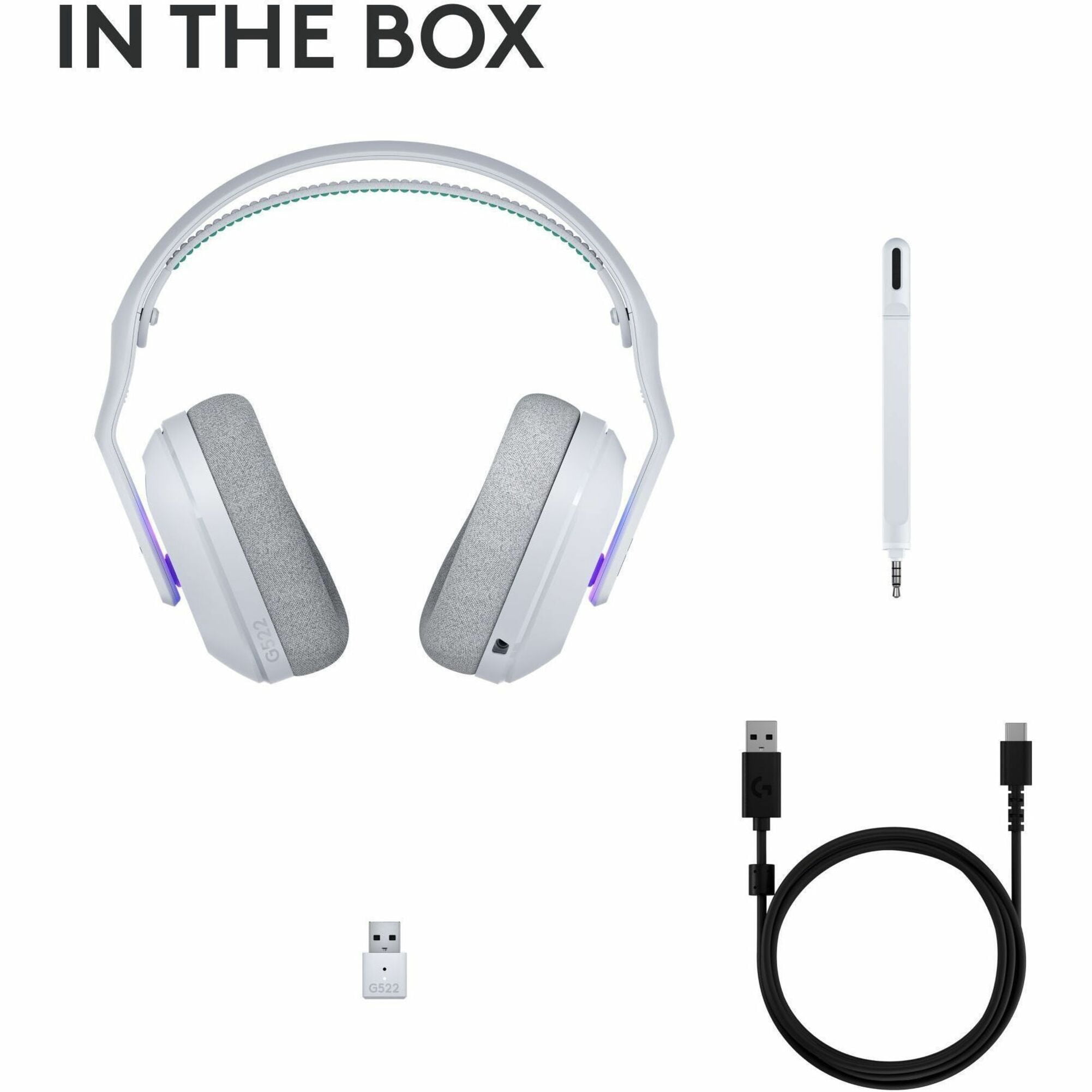 Logitech G522 LIGHTSPEED Wireless Gaming Headset, Full-Band Mic