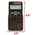 thumbnail image 3 of Sharp EL-W516TBSL 16-Digit Advanced Scientific Calculator with WriteView 4 Line Display, Battery and Solar Hybrid Powered LCD Display, Blac, 3 of 4