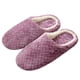 thumbnail image 3 of Mujeres Hombres Zapatillas de invierno Forros polares cálidos y suaves Parte inferior suave Zapatill Tomshoo Morado/41-42, 3 of 4