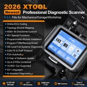 XTOOL Professional AI-Assisted Car Scanner, Bluetooth Bidirectional Scan Tool, Topology Mapping, ECU Cod-ing, PMI, FCA AutoAuth, 3 Years Free Update