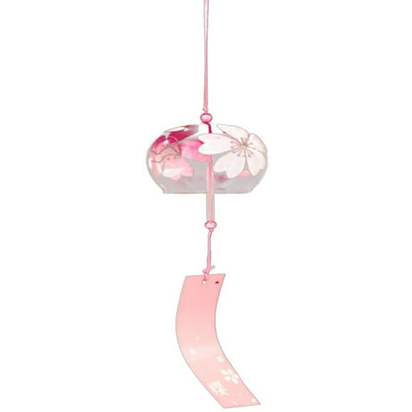 Glass Wind Bells Japanese Wind Chime Flower Chime Handmade Birthday Gifts for Gardens Hallways Stores Corridors Yards Home