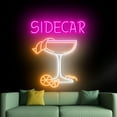 thumbnail image 3 of Handmadetneonsign Sidecar Cocktail Neon Sign, Cocktail Neon Sign, Liquor Wall Art Decor, Bar Wall Decor 51447, 3 of 5
